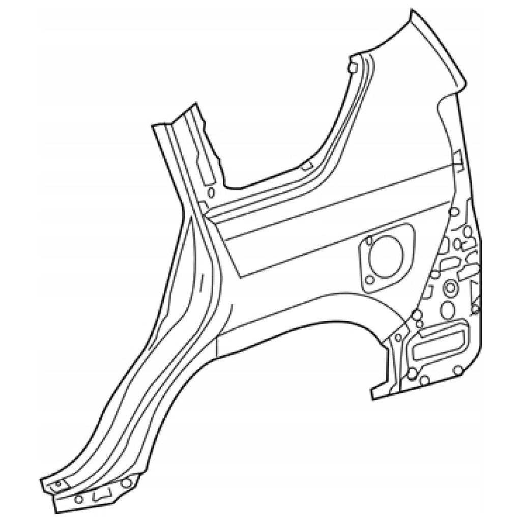 Bakskärm bak vänster Toyota Land Cruiser 2015- OEM 60162-60B30