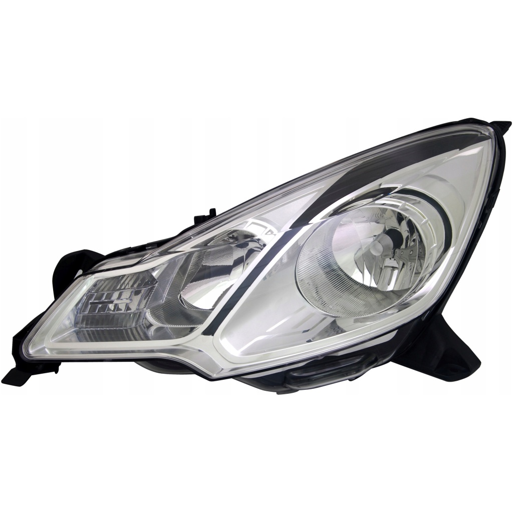 Vänster strålkastare TYC H7/H1 svart, högertrafik – Citroën C3 2013- (6208Y0)
