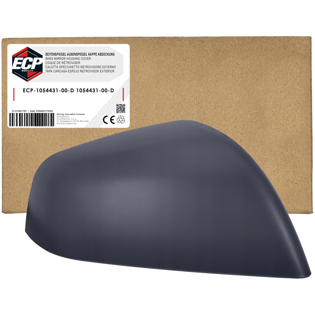 ECP MOBILITY 1054431-00-D Spegelkåpa höger Tesla Model X 09/2015-02/2021