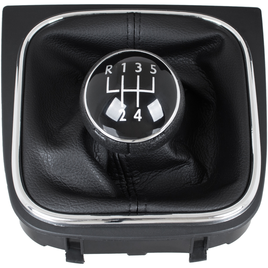 Växelknopp + växeldamask med ram (5-växlad) VW Golf V/VI, Jetta – OE 1K0711113CF