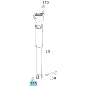 Original mutter nedre till bakre stötdämpare Mercedes-Benz W212 A0029907254 13410886976 main