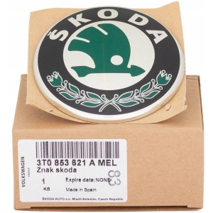 Skoda Superb 2 emblem 90 mm fram/bak OE 3T0853621A 14208033970 main