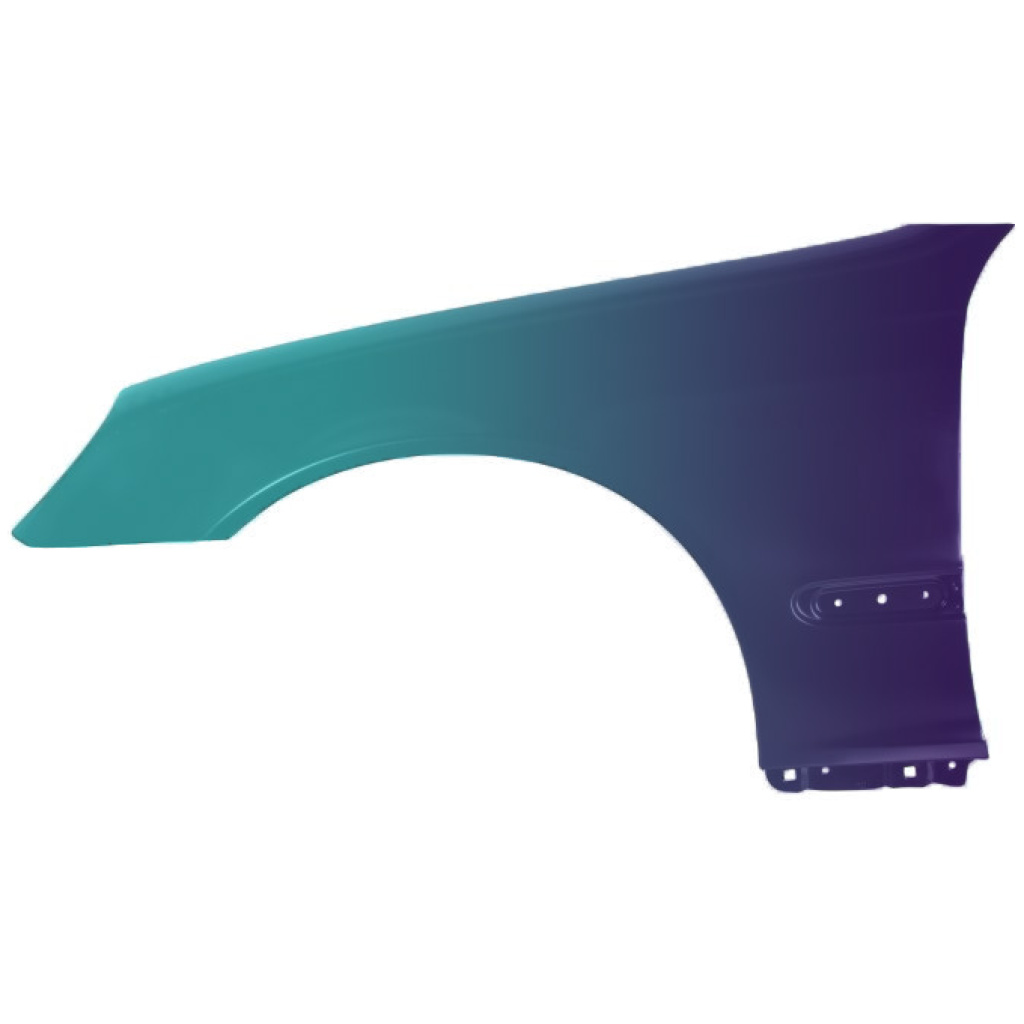 Vänster framskärm Mercedes-Benz C-Klass W203 2000-2007, lackad valfri färg (A2038800118)