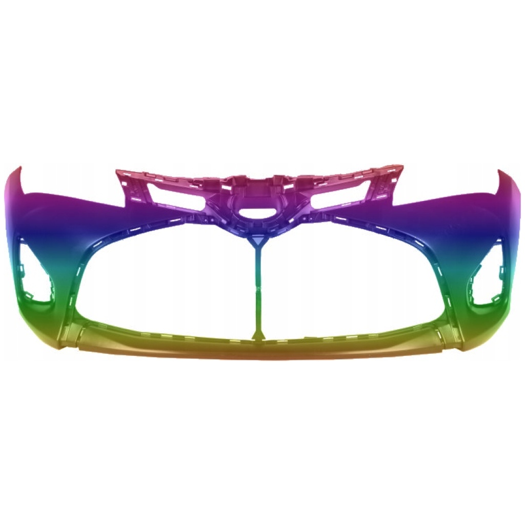 Främre stötfångare Toyota Yaris III 07/2014–05/2017, lackerad valfri färg (OEM 52119-0U927)