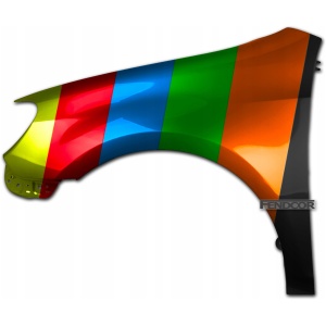 Vänster framskärm VOLVO S40/V50 (MS/MW) 10.03–04.07, stål, valfri färg 31297540 16933946056 main