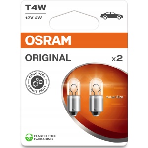 OSRAM T4W Original 4W 12V – hjälplampor med metallsockel (2 st) T4W4W12V 17340230748 main
