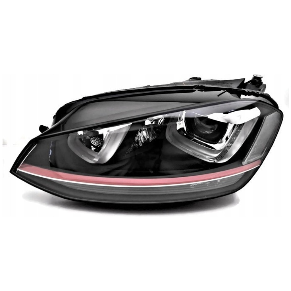 Vänster strålkastare Bi-Xenon svängbar + LED DRL VW Golf VII GTI 2013-2016 DEPO 5G1941753