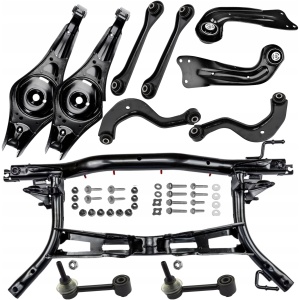VW Touran 1T1/1T2 bakre hjulupphängningsram + 8x bakre länkarmar + skruvar (kit) 1K0505315BM 18108532695 main