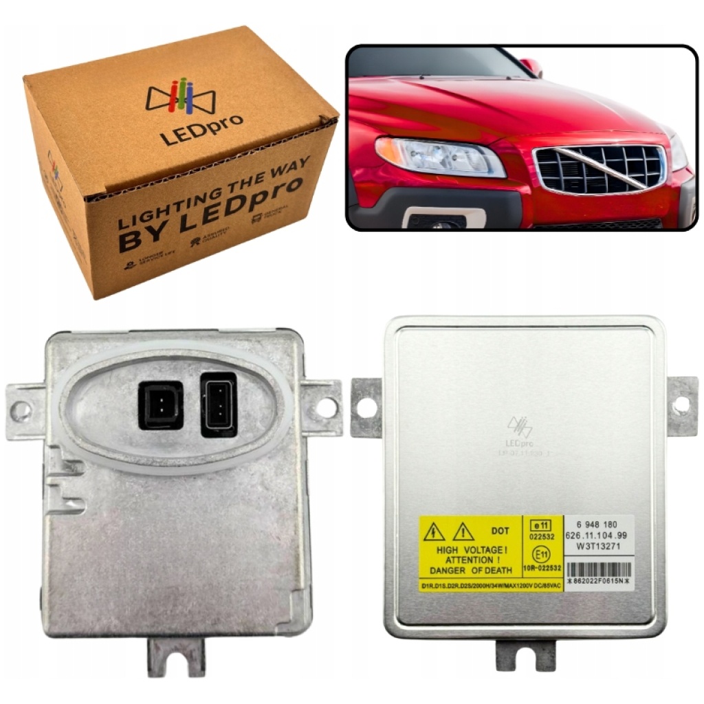 Xenon-omvandlare/ballast 63 12 6 948 180 (W3T13271, 30744459) BMW E90/E91, Volvo