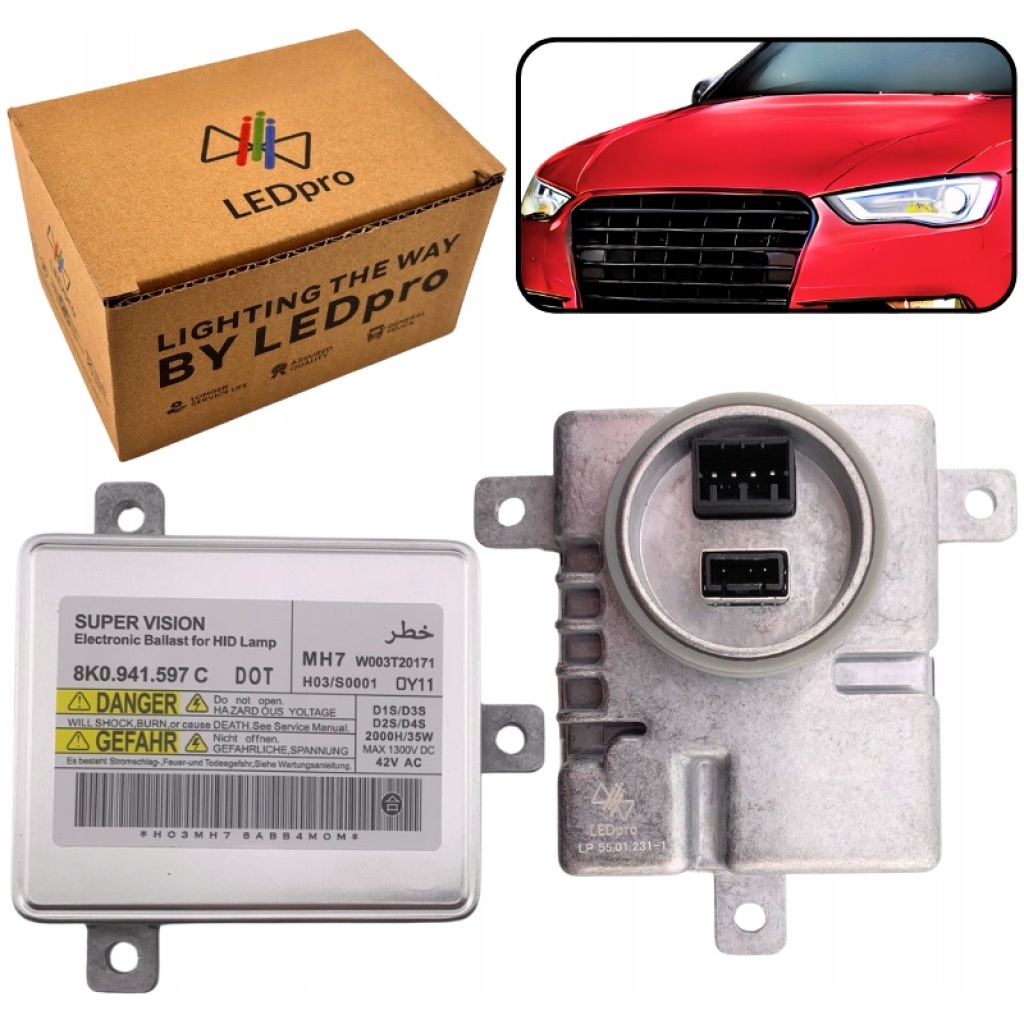 Xenon HID styrmodul/ballast 8K0.941.597 C till Audi/VW (vänster/höger fram) 8K0941597E