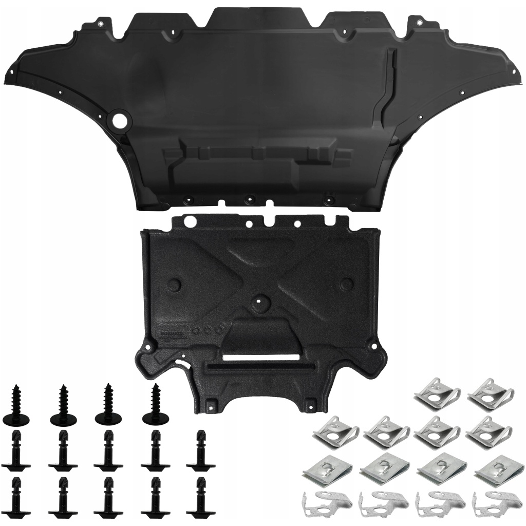 Audi A5 8T/A4 B8 facelift undre motorskydd + växellådsskydd 2011-2017 inkl. clips (HQ) 8K0863821S